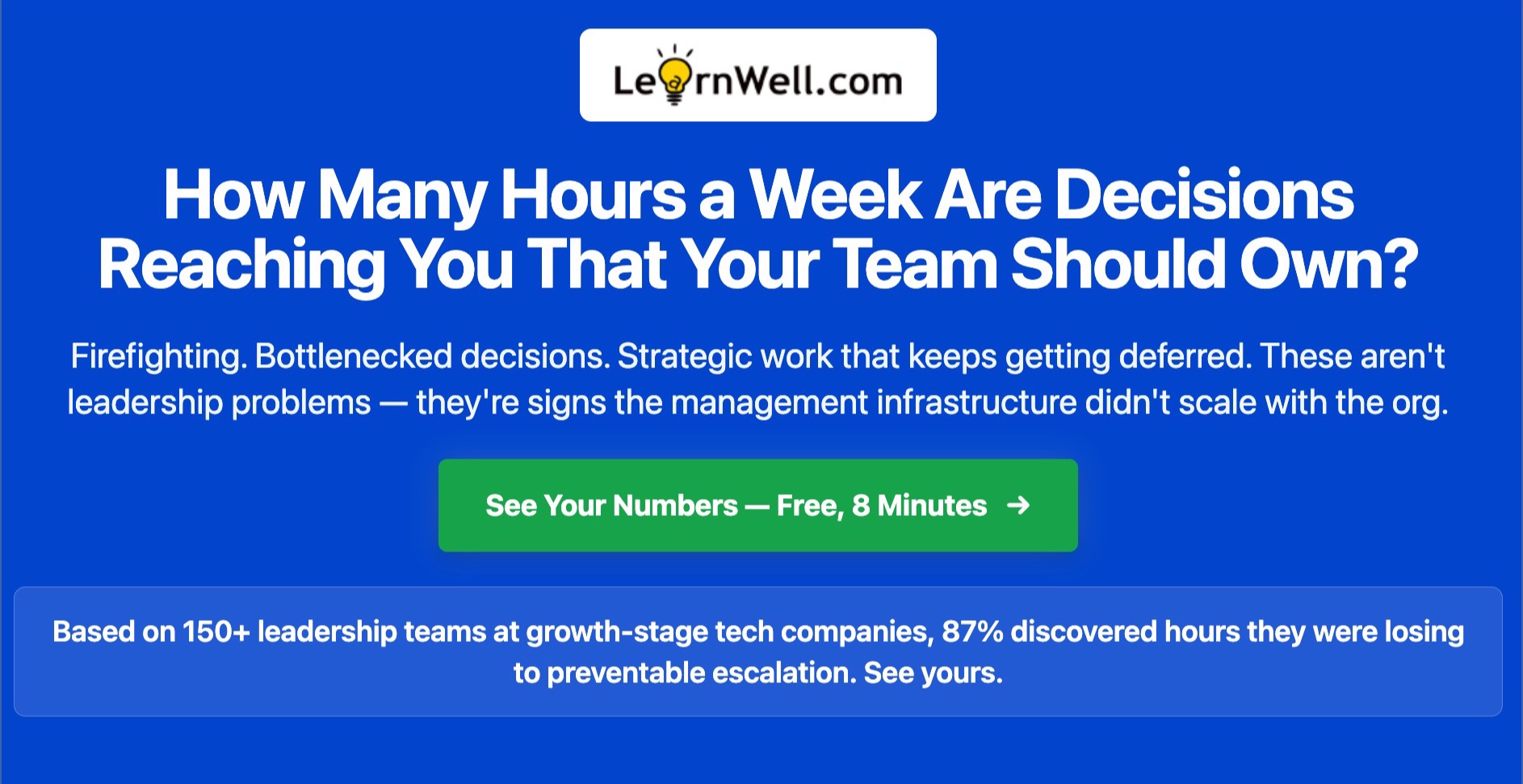 Executive Escalation Audit — See where alignment gaps cost you most